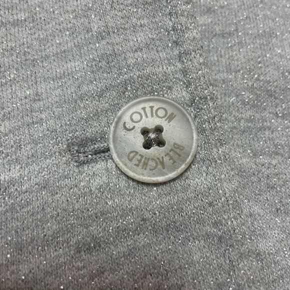 Steilmann Grey Silver Sparkle Cotton Blend Blazer Jacket Size 8 Medium - Picture 4 of 11